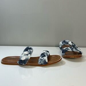 Korks Braided Pilar Tie-Dye Slide Sandals Size 8